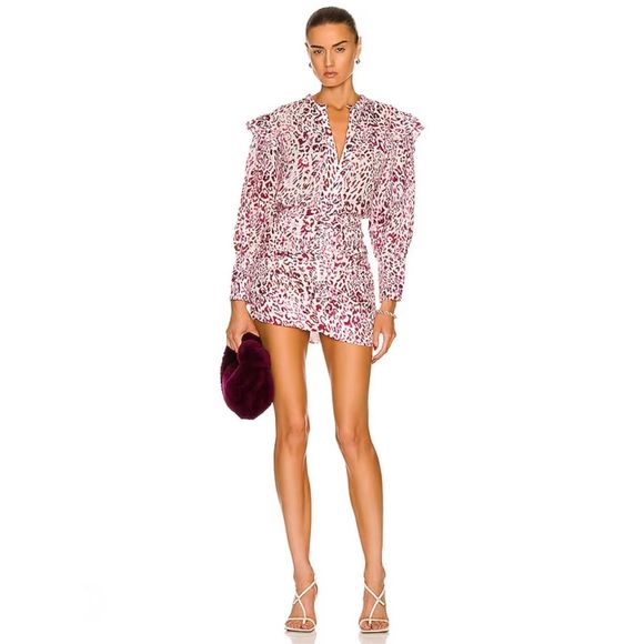 IRO Dresses & Skirts - IRO Gira Dress Pink/White Size 40